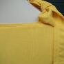 szyfonowa żółta - bluzka przeszycia elegancka