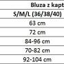 z kapturem t190, granat - sportowa bluza