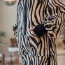 bluza oversize beżowe zebra