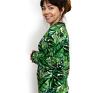 Zielona Nitka handmade damska zwykła liście rozm M bluza w monstery