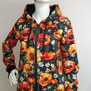 Bluza damska na zamek z kapturem w maki