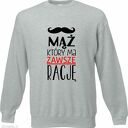 Bluza z nadrukiem dla narzeczonego, męża, prezent mąż, chłopak, urodziny, walentynki