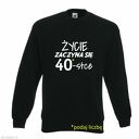 Bluza z nadrukiem dla solenizanta, urodzinowa, rocznica, data, rok, lata, prezent