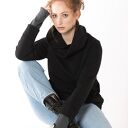 Bluza ze stójką typu kangurek