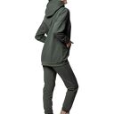Bluza damska Dark Olive z kapturem - biobawełna GOTS (slowfashion)