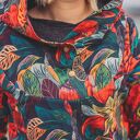 OVERSIZE bluza, patchwork, tajemniczy ogród, lato S