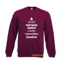 Bluza z nadrukiem pierwsze z mężem, chłopakiem, imię, we trójkę, mikołajki, prezent