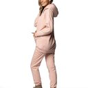 Bluza damska Light Pink z kapturem - biobawełna GOTS