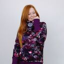 Bluza damska WIOLA FIGI fiolet Z KOMINEM