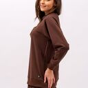 Bluza damska raglan Basic brąz - handmade z dresówki 250 g