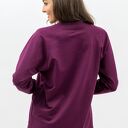 Bluza damska raglan Basic Adalet bakłażan