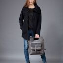 Bluza czarna Saloni ze stójką