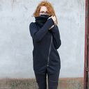 Bluza Ragini czarna asymetryczna
