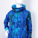 Bluza damska z kominem pawie piórka