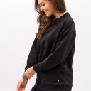Bluza damska raglan Basic ADALET - czarna, ręcznie szyta w Polsce