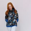 Bluza damska z kominem dmuchawce