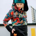 OVERSIZE bluza, patchwork, tajemniczy ogród, lato S