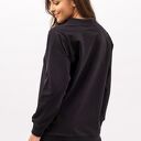 Bluza damska raglan Basic ADALET - czarna, ręcznie szyta w Polsce