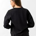 Bluza damska Megan - czarna, ręcznie szyta z bawełny i elastanu