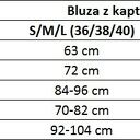 Sportowa bluza z kapturem typu kimono - jasnoszary