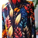 Bluza w kolorowe jesienne liście