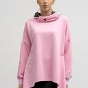 Bluza asymetryczna - ravel'' różowa wzór kolor jesieni