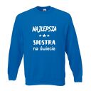 Bluza z nadrukiem, prezent najlepsza siostra, sis, koszulki dla sióstr, urodziny