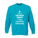 Bluza z nadrukiem pierwsze święta z żoną, dziewczyną, imię, we trójkę, mikołajki