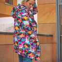 TWARZE długa bluza oversize z wzorzystej tkaniny M