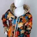 Bluza damska rozpinana MARGO Malowane kwiaty