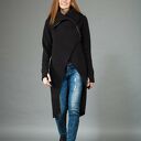 Bluza-płaszcz ASMI ze stójką z dzianiny - ciepło i wygoda
