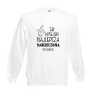 Bluza z nadrukiem dla narzeczonej, żony, prezent, urodziny, święta, najlepsza