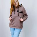 Ciepła bluza damska MEGI z haftem PIES ELEGANT