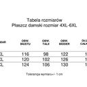 Ciepły płaszcz dzianinowy ROKA z meszkiem - czarny damski z kapturem