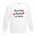 Bluza z nadrukiem, prezent najlepsza siostra, sis, koszulki dla sióstr, urodziny