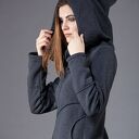 Bluza Saloni Long z kapturem - ręcznie szyta na zamek