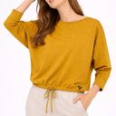 BLUZA - VERONA" MUSZTARDOWA OLIWKA