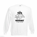 Bluza z nadrukiem dla taty, prezent najlepszy, urodziny tatusia, święta, od dzieci