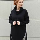 Tunika, bluza z kominem i zamkami