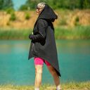 Bluza asymetryczna bawełniana, płaszcz