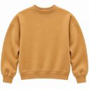 Miodowa bluza damska oversize z grubej bawełny