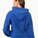 Bluza Poczuj Wygodę szafir - ręcznie szyta bluza damska z kapturem