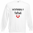 Bluza z nadrukiem dla taty, prezent najlepszy, urodziny tatusia, święta, od dzieci