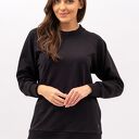 BLUZA DAMSKA RAGLAN BASIC - ADALET" CZARNY