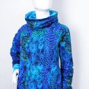 Bluza damska z kominem pawie piórka