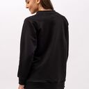 Bluza Basic Raglan „Zuhal” - czarna w złote liście