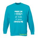 Bluza z nadrukiem dla solenizanta, urodzinowa, rocznica, data, rok, lata, prezent
