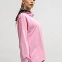 Bluza asymetryczna - ravel'' różowa wzór kolor jesieni