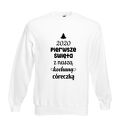 Bluza z nadrukiem pierwsze z mężem, chłopakiem, imię, we trójkę, mikołajki, prezent