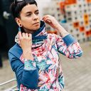 Bluza z kapturem - Blue Orchidea
